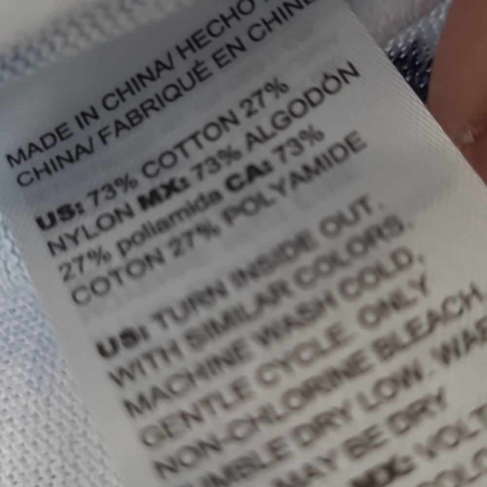 Chico's Blue and White Patterned Cardigan - Picture 4 of 6